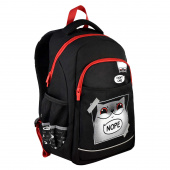 Рюкзак школьный ДЕРЗКИЙ КОТ, 29х43х14,5 см, полиэстер, светоотражающий принт, сублимационная печать, 1 отделение купить