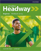 Headway Fifth Edition Beginner Workbook with Key купить