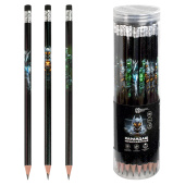 Набор карандашей чернографитных РОБОТЫ (ПЭТ-тубус, 36 шт., ассорти, твердость грифеля: HB, форма корпуса - круглая) купить