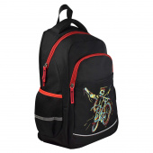 Рюкзак школьный БАЙК ТРЕК, 29х43х14,5 см, полиэстер, шелкография, 1 отделение купить