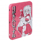 Пенал-органайзер для пишущих принадлежностей школьный РОЗОВАЯ ДЕВУШКА (без наполнения, 23,5x17,5x2 см, металл, полноцветная печать, ПЭТ-пакет). купить