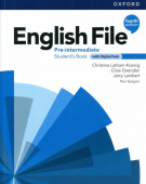 English File Fourth Edition Pre-Intermediate Student's Book with Digital Pack купить