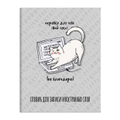 Тетрадь для записи иностранных слов ШКОДНЫЙ КОТ (А5+, 48 листов, обложка - мелованный картон) купить