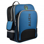 Рюкзак школьный ИНОПЛАНЕТЯНЕ, 29х38х14 см, полиэстер, резиновая нашивка, шелкография, 2 отделения купить