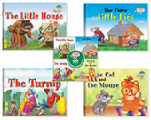 Читаем вместе. Сборник сказок Уровень 1.CD+4 книги (Теремок, Три поросенка, Репка, Кошка и мышка) купить