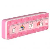 Пенал школьный в комплекте с линейкой ЯРКИЕ БУДНИ (без наполнения, 21х6.4х2.5 см, АБС-пластик) купить