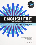 English File Third Edition Pre-Intermediate Student's Book with Student's Site and Online Skills Pack купить