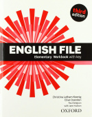 English File Third Edition Elementary Workbook with key and Student's Site купить