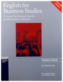 English for Business Studies (Second Edition) Teacher's Book купить