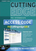 New Cutting Edge Pre-Intermediate Coursebook/CD-Rom/MyLab Access Card Pack купить
