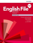 English File Fourth Edition Elementary Workbook without Key купить