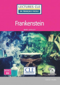 Lecture CLE en français facile 2eme edition Niveau 4/B2: Frankenstein - Livre купить