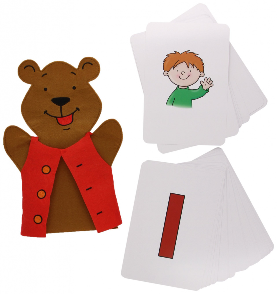 Say Hello! Level 1 Flashcards with Puppet купить