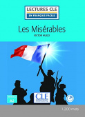 Lecture CLE en français facile 2eme edition Niveau 2/A2: Les miserables - Livre + CD купить