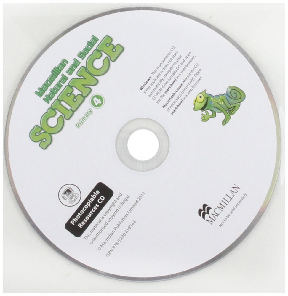 Macmillan Natural and Social Science 4 Teachers Photocopiable Resources CD купить