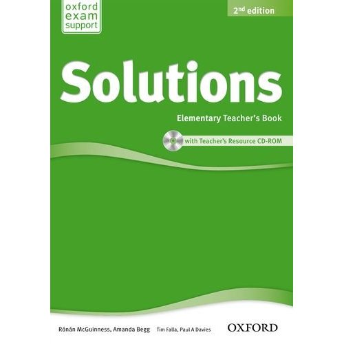 Solutions Second Edition Elementary Teacher's Book and CD-ROM Pack купить