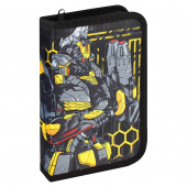 Пенал школьный РОБОТЫ (без наполнения, 13.3x20x3.5 см, полиэстер, молния, сублимационная печать, ПЭТ-пакет). купить