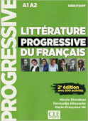 Litterature Progressive du francais 2eme edition Debutant A1-A2 Livre + CD Nouvelle couverture купить