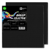 Набор холстов СЛОН (2 шт., на подрамнике из сосны, цвет черный) купить