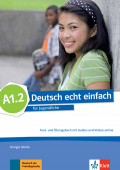Deutsch echt einfach A1.2 Kurs- und Übungsbuch mit Audios und Videos online купить