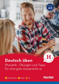 Deutsch üben. Phonetik A2 Buch mit Audios online und App mit Videos купить