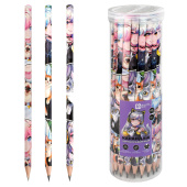 Набор карандашей чернографитных АНИМЕ С КОТИКАМИ (ПЭТ-тубус, 36 шт., ассорти, твердость грифеля: HB, форма корпуса - трёхгранная) купить