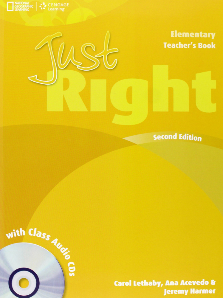 Just Right English Elementary Teacher's Book with Class CD купить