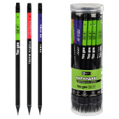 Набор карандашей чернографитных ФРАЗЫ С ХАРАКТЕРОМ (ПЭТ-тубус, 36 шт., ассорти, твердость грифеля: HB, форма корпуса - трёхгранная) купить