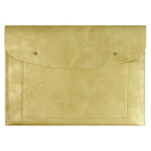 Папка для документов ESCALADA СПИЛОК МЕТАЛЛИК ЗОЛОТИСТЫЙ (А4+, мягкий переплёт, искусственная кожа) купить