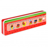 Пенал школьный в комплекте с линейкой АРБУЗЫ НА ОТДЫХЕ (без наполнения, 21х6.4х2.5 см, АБС-пластик) купить