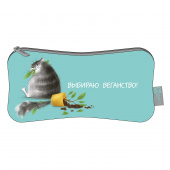 Пенал школьный ОЗОРНЫЕ КОТИКИ (голубой, без наполнения, 21,5х9 см, неопрен, молния, сублимационная печать, ПЭТ-пакет) купить