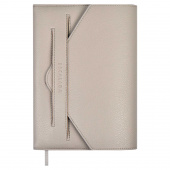 Ежедневник недатированный ESCALADA НАППА ЭКСТРА СЕРЫЙ (А5, 160 л., твёрдый переплёт, искусственная кожа, аппликация) купить