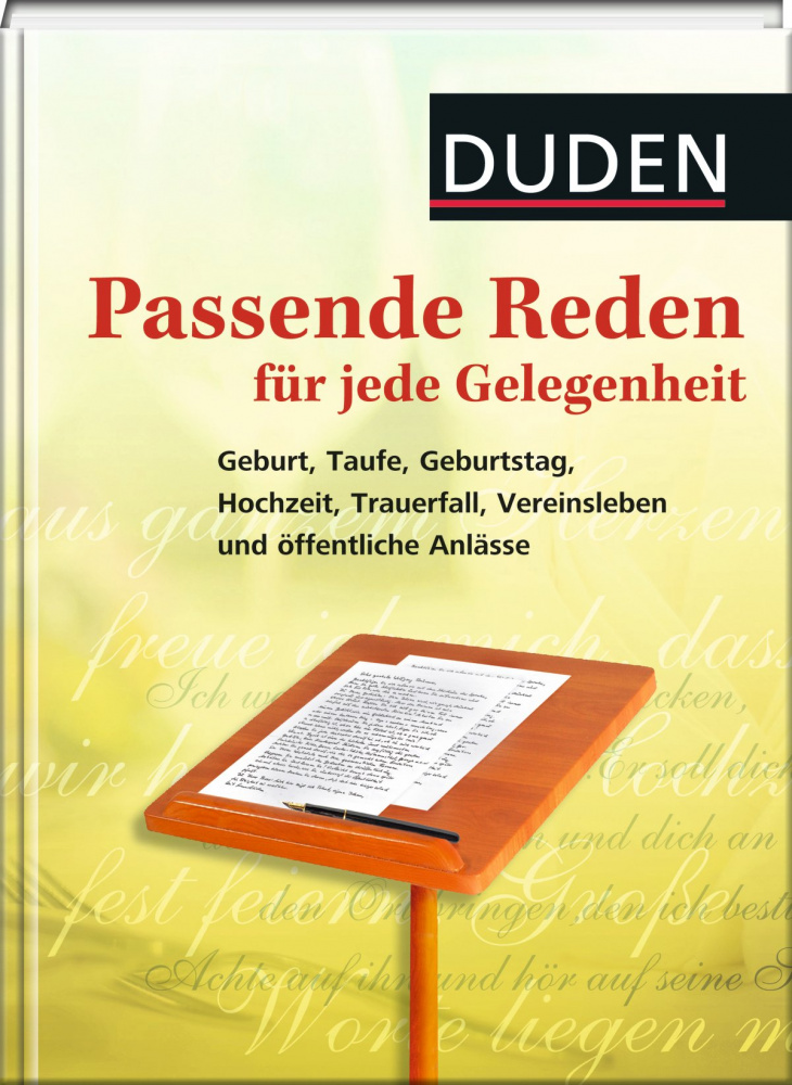 Duden Passende Reden fur jede Gelegenheit (Hardcover) купить