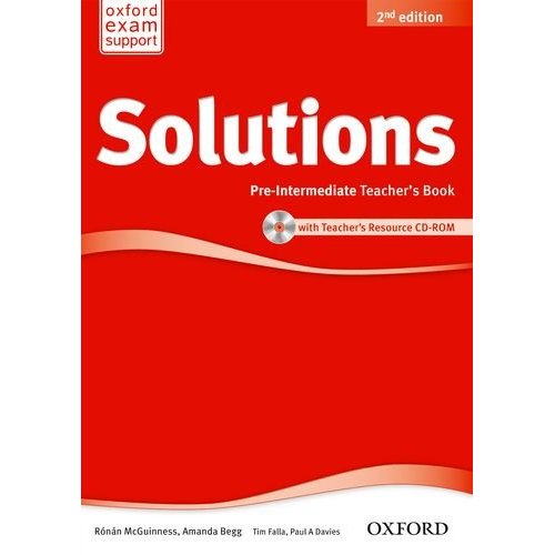 Solutions Second Edition Pre-intermediate Teacher's Book and CD-ROM Pack купить