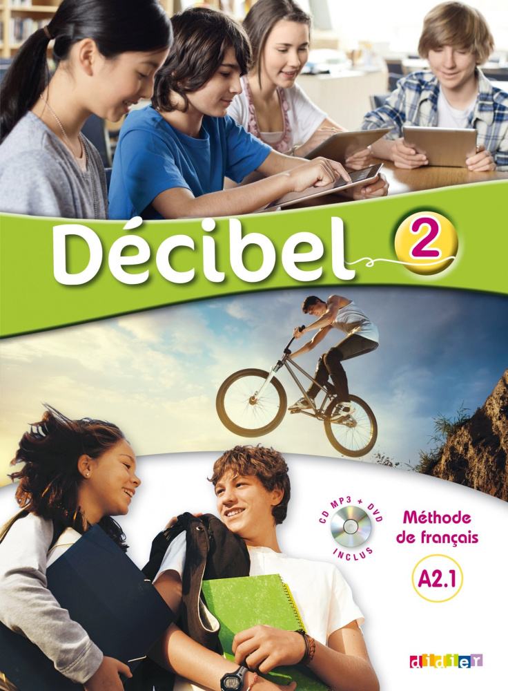 Decibel 2 niveau A2.1 Livre de l'eleve + CD MP3 + DVD купить