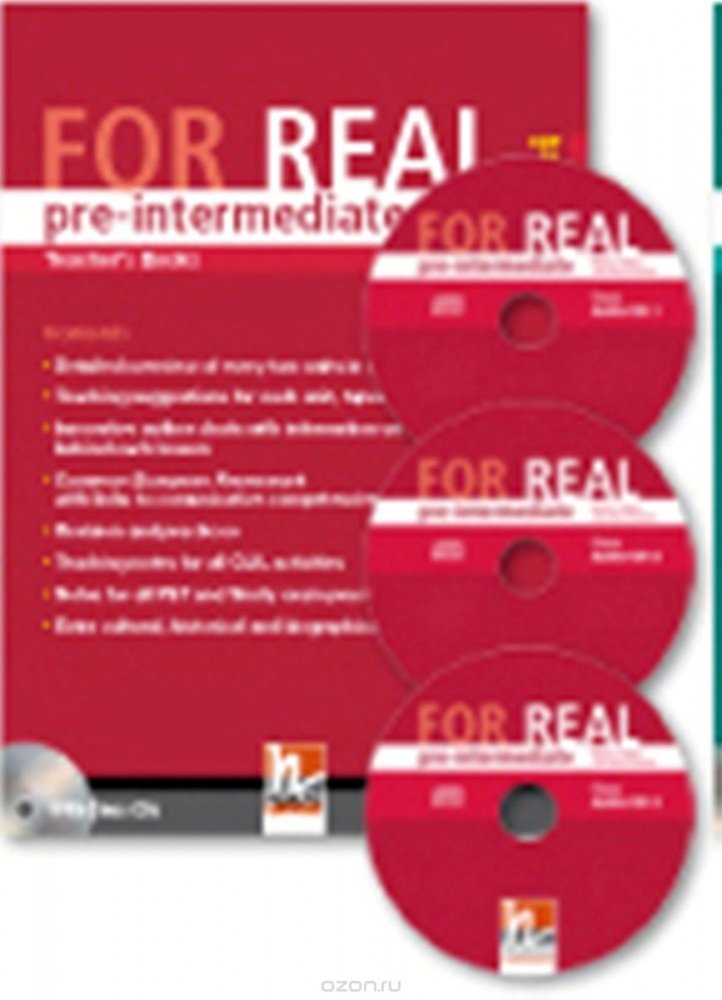 FOR REAL  Pre-Intermediate Teacher's Pack (TB + TRB) with CD/CD-ROM купить