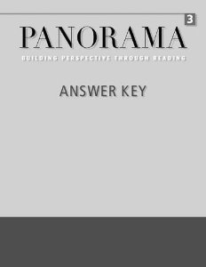 Panorama 3 Answer Key купить