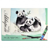 Папка для акварели ПАНДЫ, формат А4, 10 листов, папка с клапанами купить