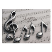 Тетрадь для нот НОТЫ (формат А4, 12 л., мягкий переплет) купить