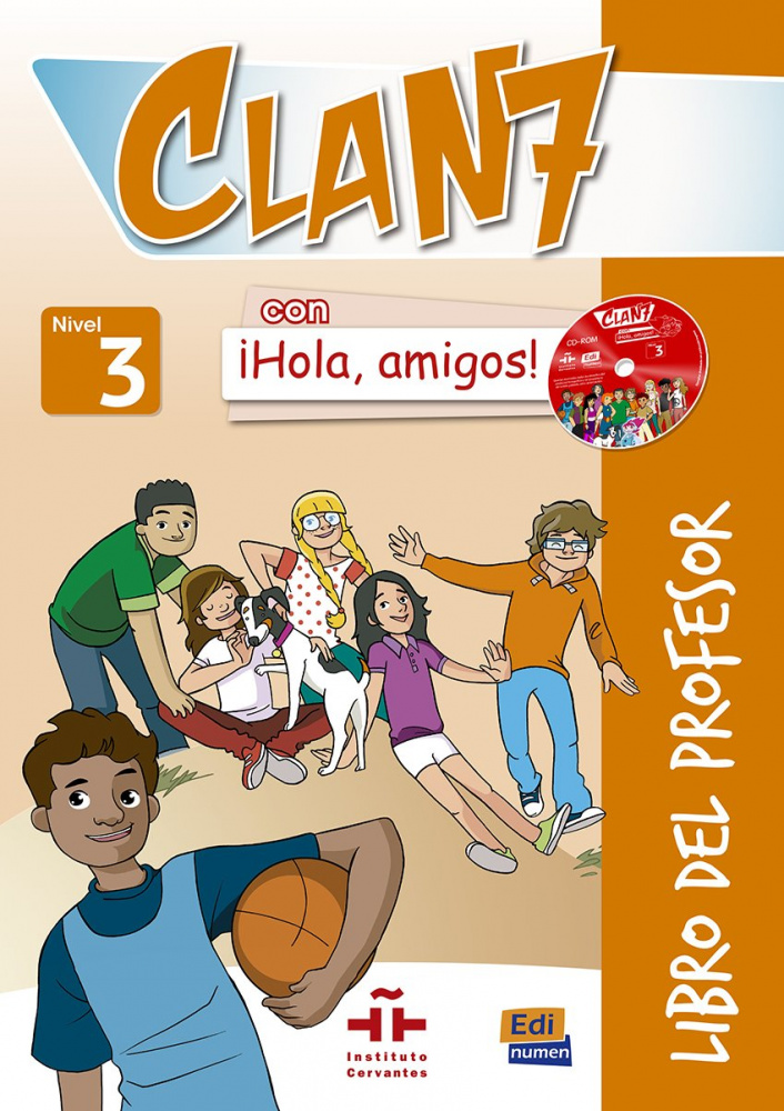 Clan 7 con Hola, amigos! 3 Libro del profesor + CD + Extensión digital купить