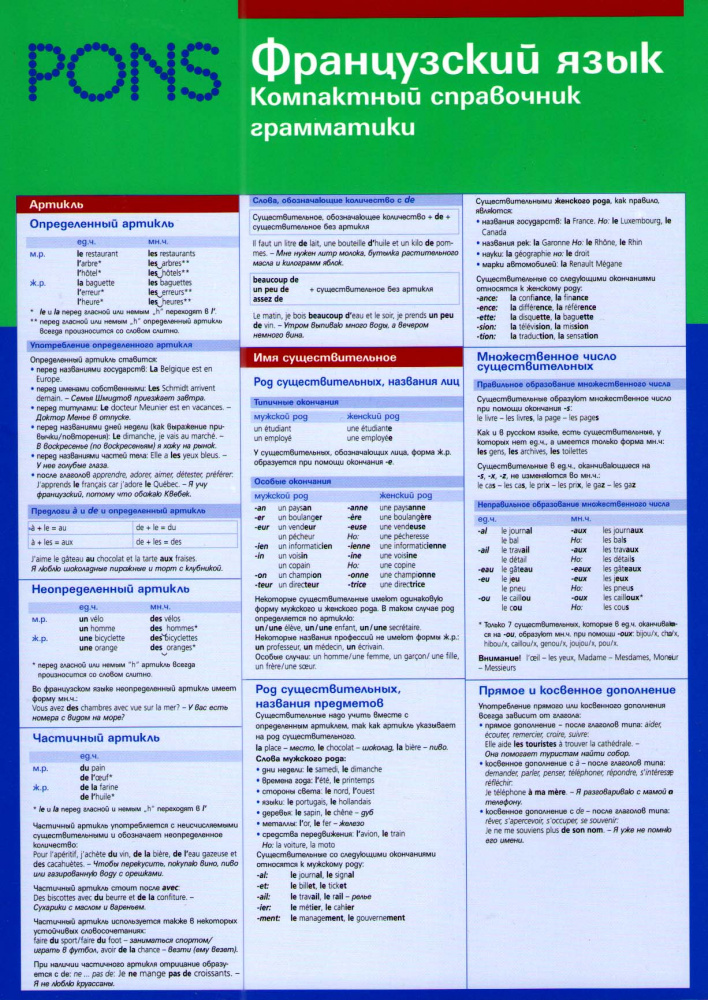 PONS Французский язык. Компактный справочник грамматики купить