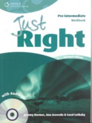 Just Right English Pre-Intermediate Workbook Without Key and CD купить