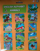 Englander English Animals Alphabet / Набор для изучения английского языка на липучках купить