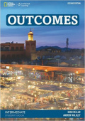 Outcomes Second edition Intermediate Students Book with DVD купить