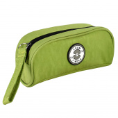 Пенал школьный ЗАЯВИ О СЕБЕ (зеленый, без наполнения, 19х9х5 см, нейлон, молния, резиновая нашивка, ПЭТ-пакет) купить