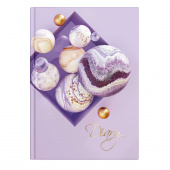 Ежедневник недатированный БЛЕСК (А5, 80 листов, интегральный переплёт, вельвет, тиснение  цветной фольгой) купить