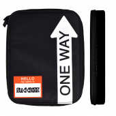 Пенал-органайзер для пишущих принадлежностей школьный ВЫХОД ЕСТЬ (без наполнения, 19х23х3 см, полиэстер, молния, сублимационная печать, ПЭТ-пакет) купить