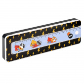 Пенал школьный в комплекте с линейкой СУПЕР ГЕРОИ (без наполнения, 21х6.4х2.5 см, АБС-пластик) купить