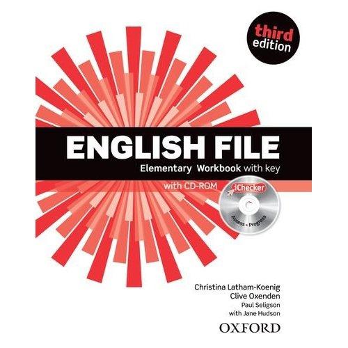 English File Third Edition Elementary Workbook with key and iChecker купить