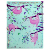 Папка для школьных тетрадей пластиковая ЛЕНИВЦЫ (полипропилен, 250 мкм, формат А4, 23.5х31 см, 1 отделение) купить